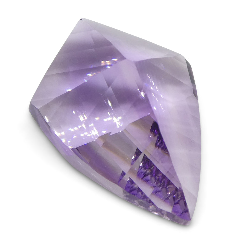 SkyJems 7ct Purple Shield Amethyst from Brazil, elegant Fantasy/Fancy Cut gemstone for fine jewelry collectors