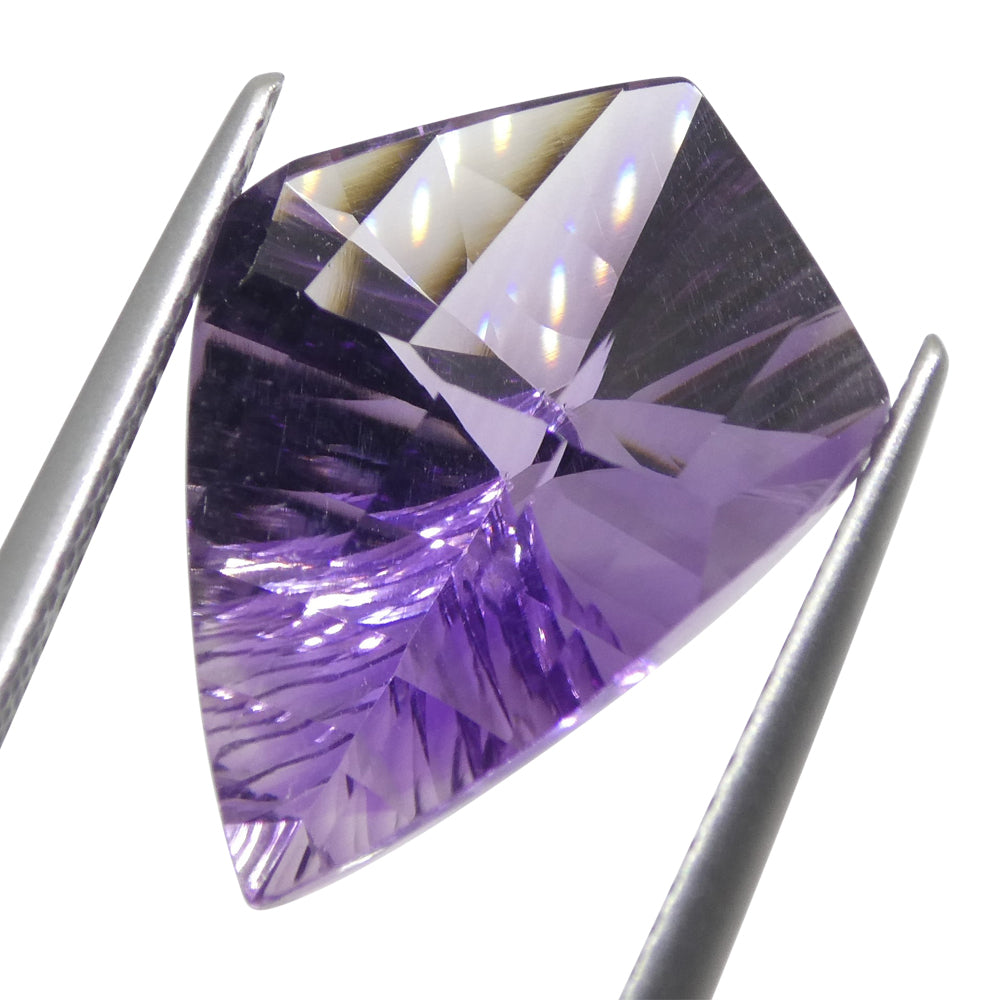 SkyJems 7ct Purple Shield Amethyst from Brazil, elegant Fantasy/Fancy Cut gemstone for fine jewelry design