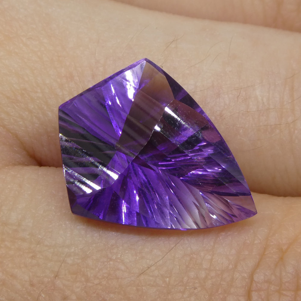 10ct Shield Amethyst 'Eleanor' Fantasy/Fancy Cut - Skyjems Wholesale Gemstones