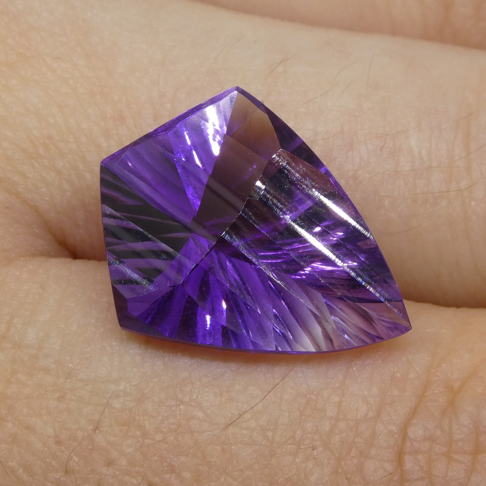 10ct Shield Amethyst 'Eleanor' Fantasy/Fancy Cut - Skyjems Wholesale Gemstones