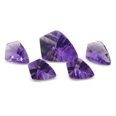 8ct Shield Amethyst 'Eleanor' Fantasy/Fancy Cut Set - Skyjems Wholesale Gemstones