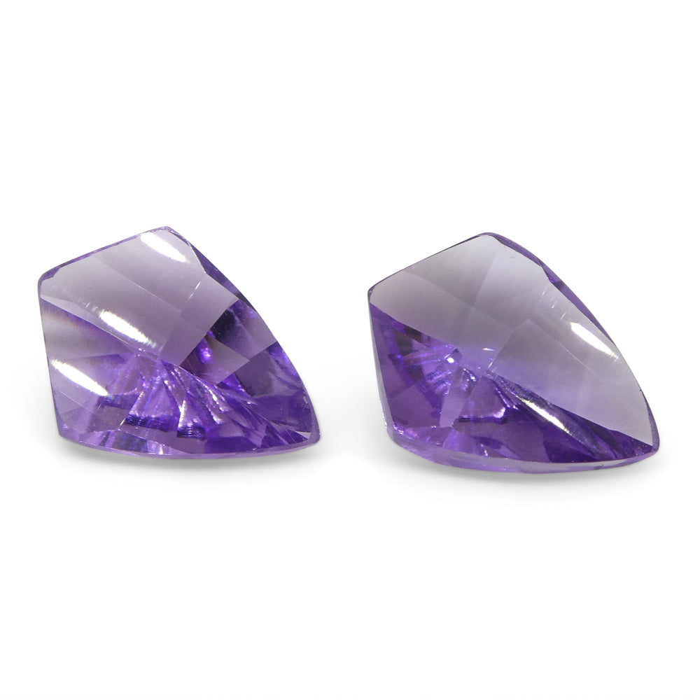 8ct Shield Amethyst 'Eleanor' Fantasy/Fancy Cut Set - Skyjems Wholesale Gemstones