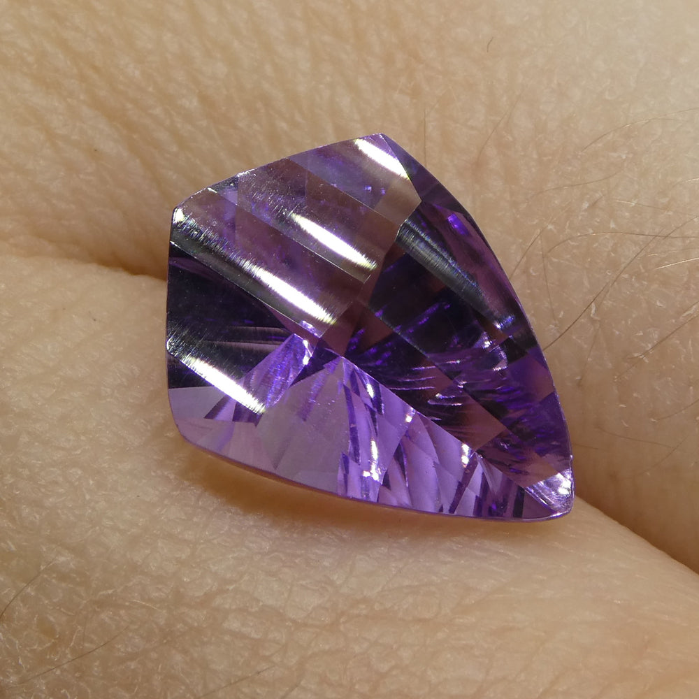 3.44ct Shield Amethyst 'Eleanor' Fantasy/Fancy Cut - Skyjems Wholesale Gemstones