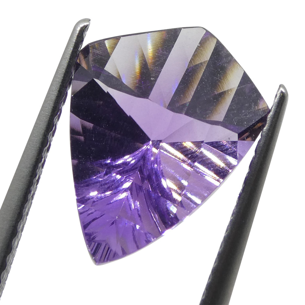 3.44ct Shield Amethyst 'Eleanor' Fantasy/Fancy Cut - Skyjems Wholesale Gemstones