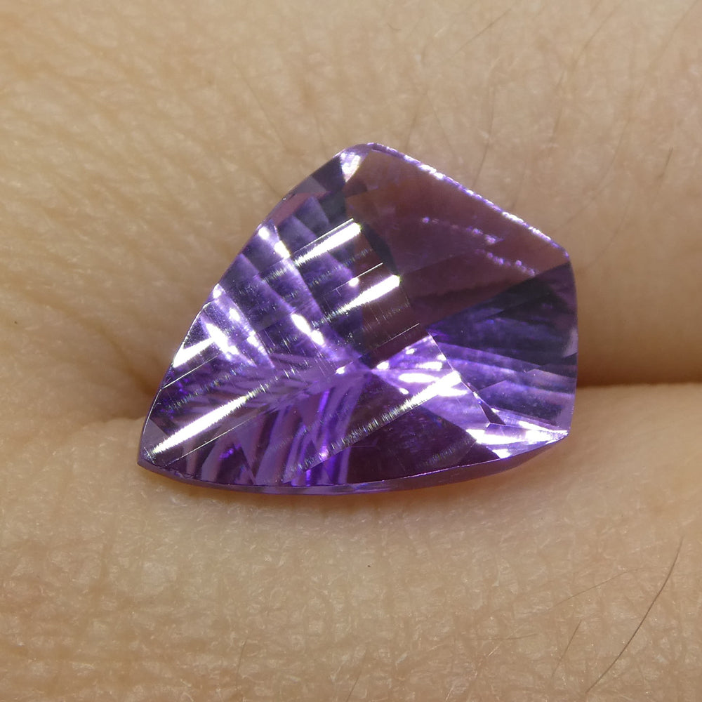 3.44ct Shield Amethyst 'Eleanor' Fantasy/Fancy Cut - Skyjems Wholesale Gemstones