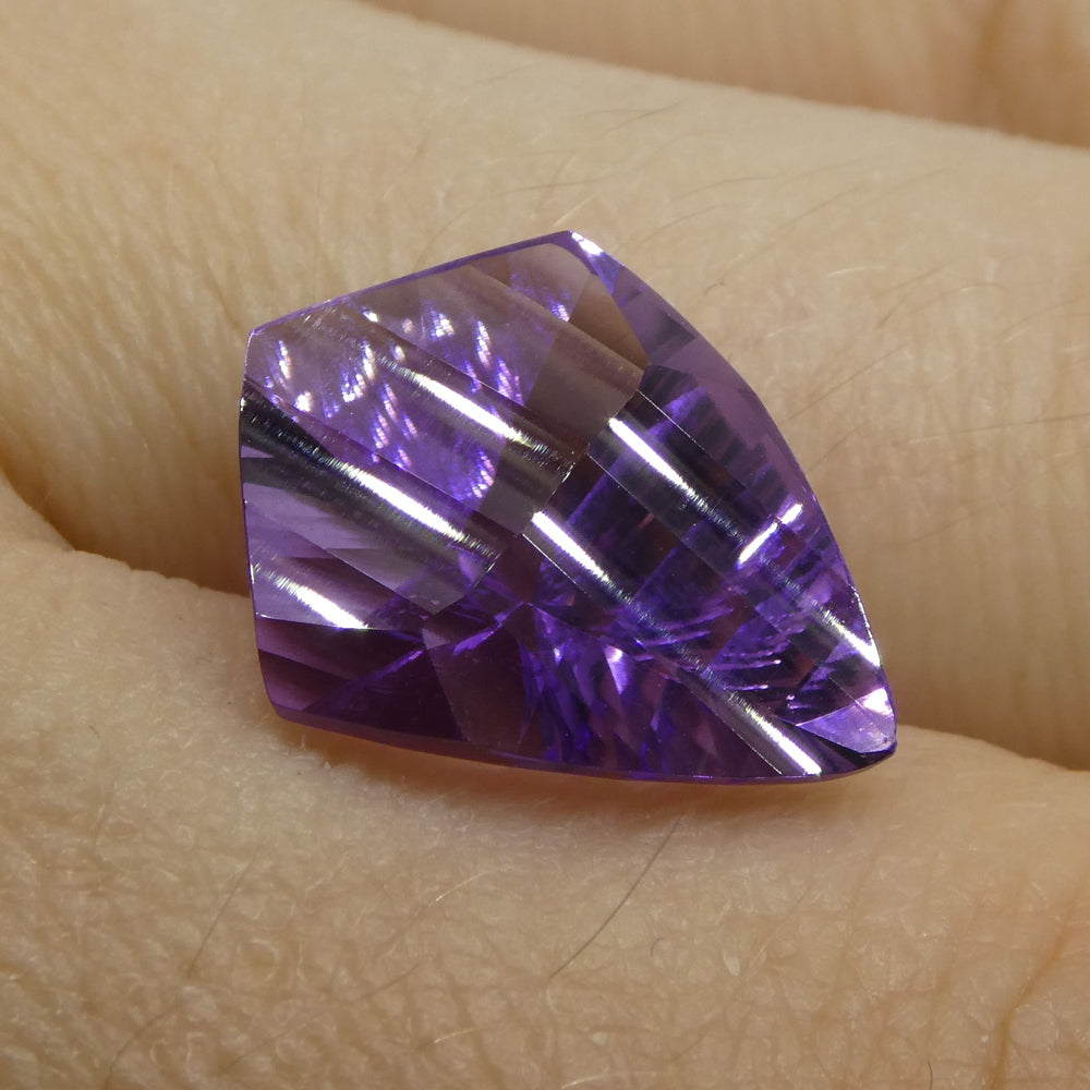 5.48ct Shield Amethyst 'Eleanor' Fantasy/Fancy Cut - Skyjems Wholesale Gemstones