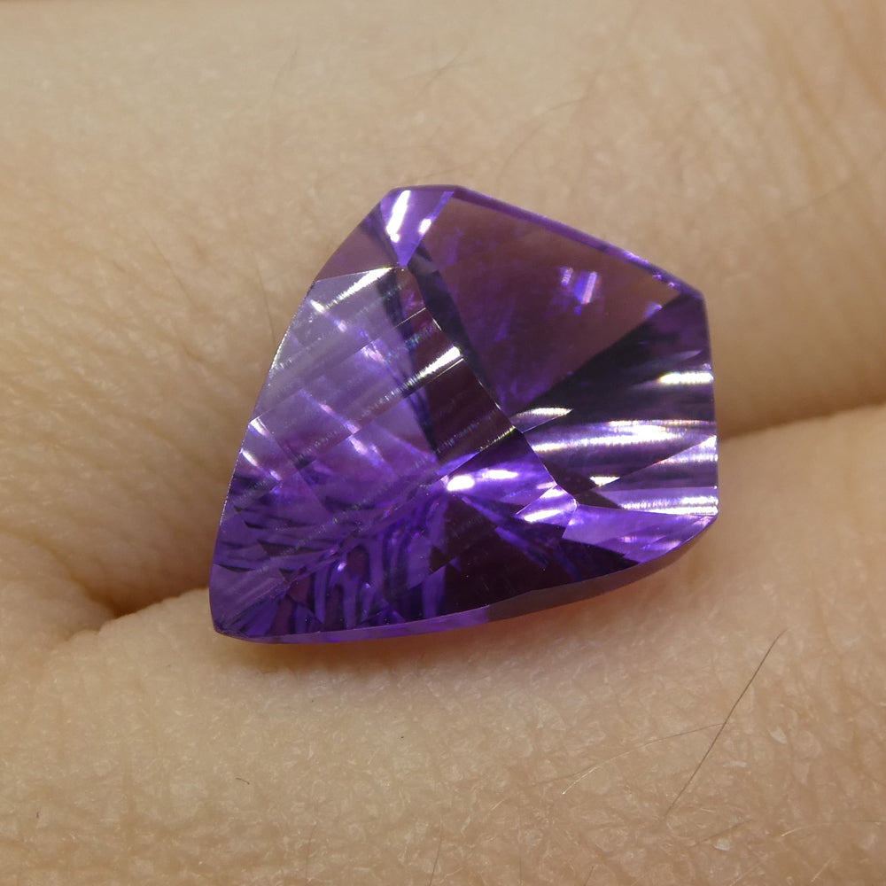 5.48ct Shield Amethyst 'Eleanor' Fantasy/Fancy Cut - Skyjems Wholesale Gemstones