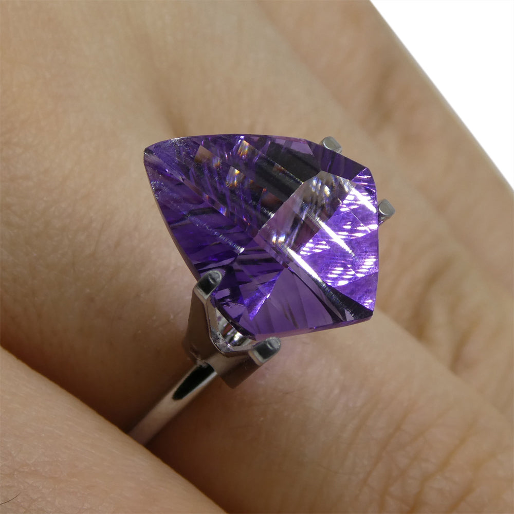 5.48ct Shield Amethyst 'Eleanor' Fantasy/Fancy Cut - Skyjems Wholesale Gemstones