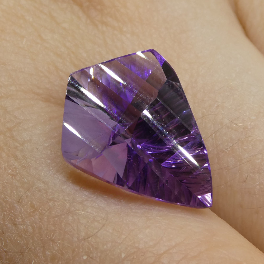 7.26ct Shield Amethyst 'Eleanor' Fantasy/Fancy Cut - Skyjems Wholesale Gemstones