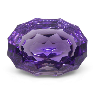 11ct Oval Amethyst 'Ruth' Fantasy/Fancy Cut - Skyjems Wholesale Gemstones