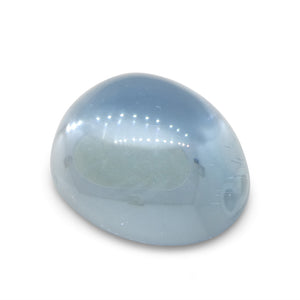 3.08ct Oval Cabochon Blue Aquamarine from Brazil - Skyjems Wholesale Gemstones