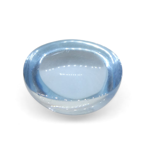 3.36ct Oval Cabochon Blue Aquamarine from Brazil