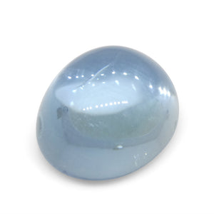 3.36ct Oval Cabochon Blue Aquamarine from Brazil - Skyjems Wholesale Gemstones