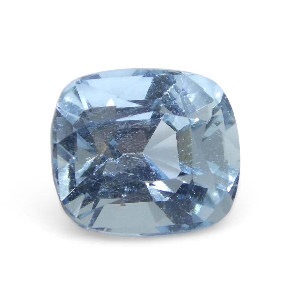 4.77ct Cushion Blue Aquamarine from Brazil - Skyjems Wholesale Gemstones