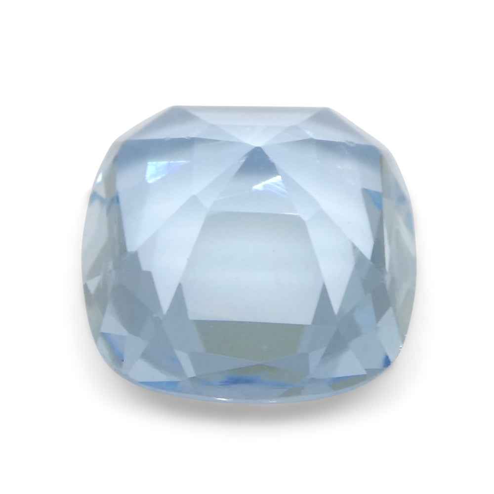 3.01ct Cushion Blue Aquamarine from Brazil - Skyjems Wholesale Gemstones