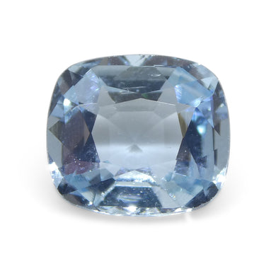 3.01ct Cushion Blue Aquamarine from Brazil - Skyjems Wholesale Gemstones