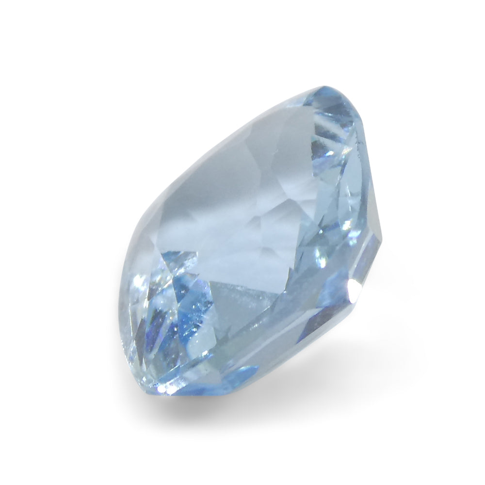 3.01ct Cushion Blue Aquamarine from Brazil - Skyjems Wholesale Gemstones