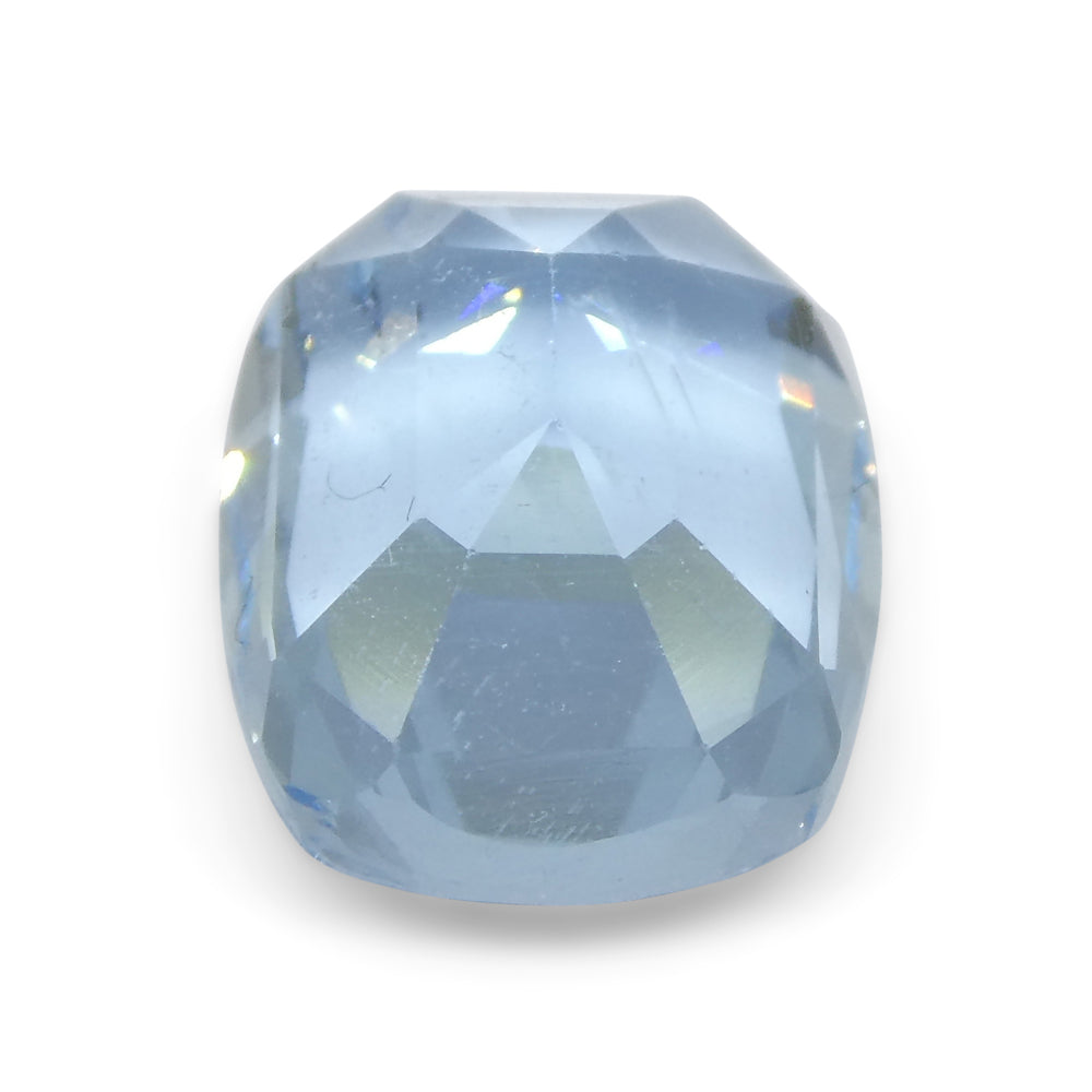 4.25ct Cushion Blue Aquamarine from Brazil - Skyjems Wholesale Gemstones