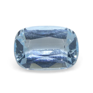 3.16ct Cushion Blue Aquamarine from Brazil - Skyjems Wholesale Gemstones