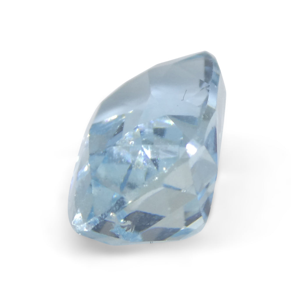 3.16ct Cushion Blue Aquamarine from Brazil - Skyjems Wholesale Gemstones