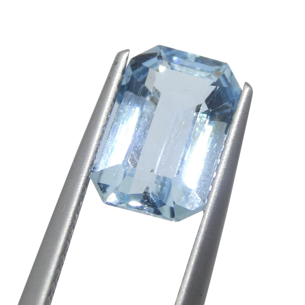 Aquamarine 2.82 cts 10.57 x 7.07 x 5.09 Emerald Cut Blue  $1130