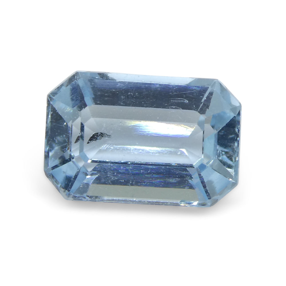 2.82ct Emerald Cut Blue Aquamarine from Brazil - Skyjems Wholesale Gemstones