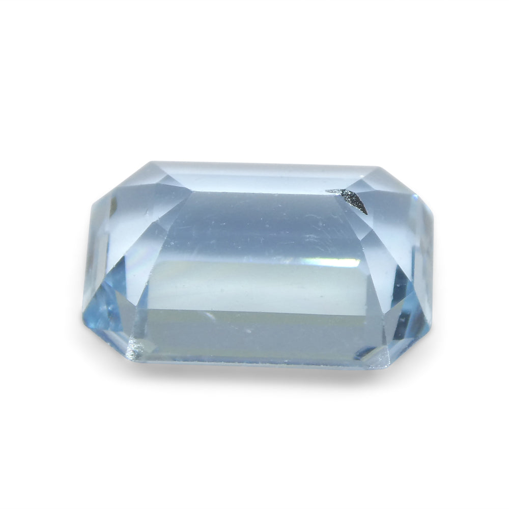 2.82ct Emerald Cut Blue Aquamarine from Brazil - Skyjems Wholesale Gemstones