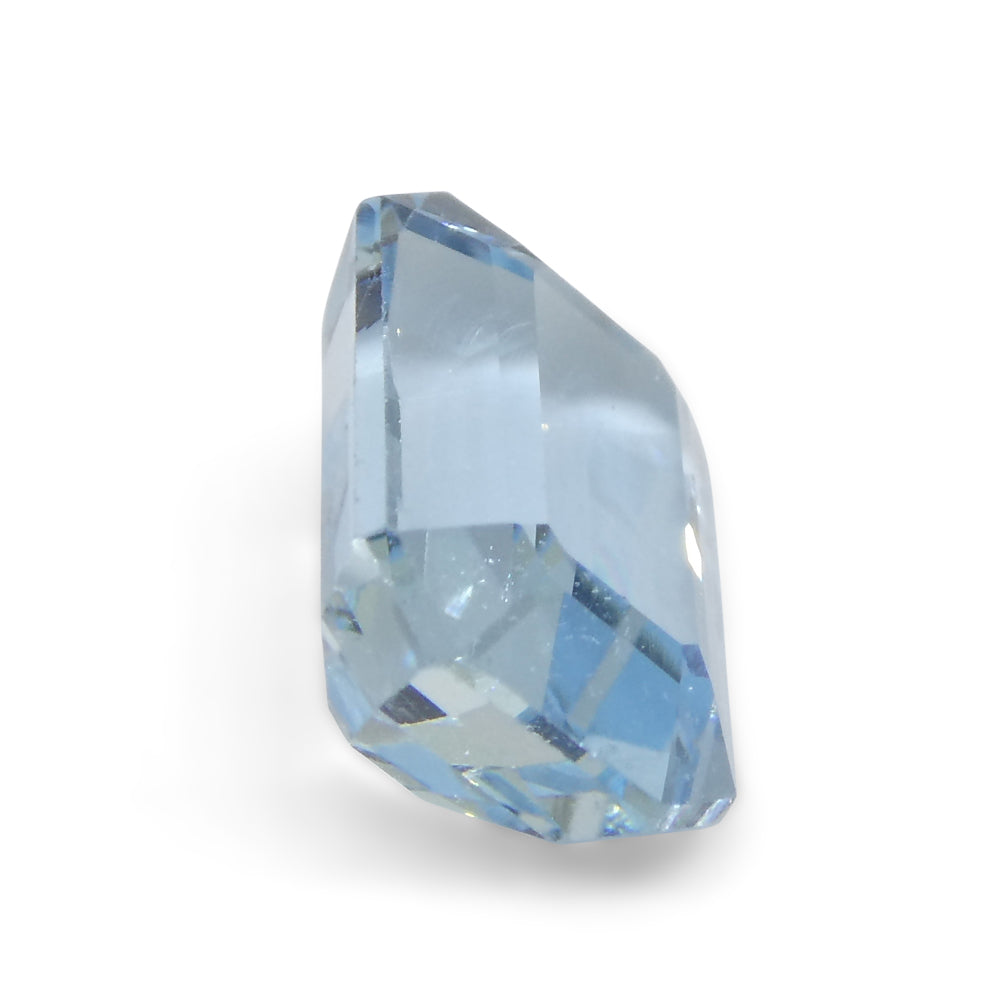 2.82ct Emerald Cut Blue Aquamarine from Brazil - Skyjems Wholesale Gemstones