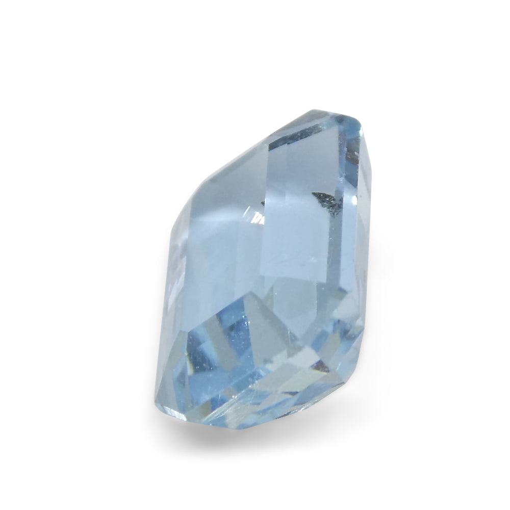 2.82ct Emerald Cut Blue Aquamarine from Brazil - Skyjems Wholesale Gemstones