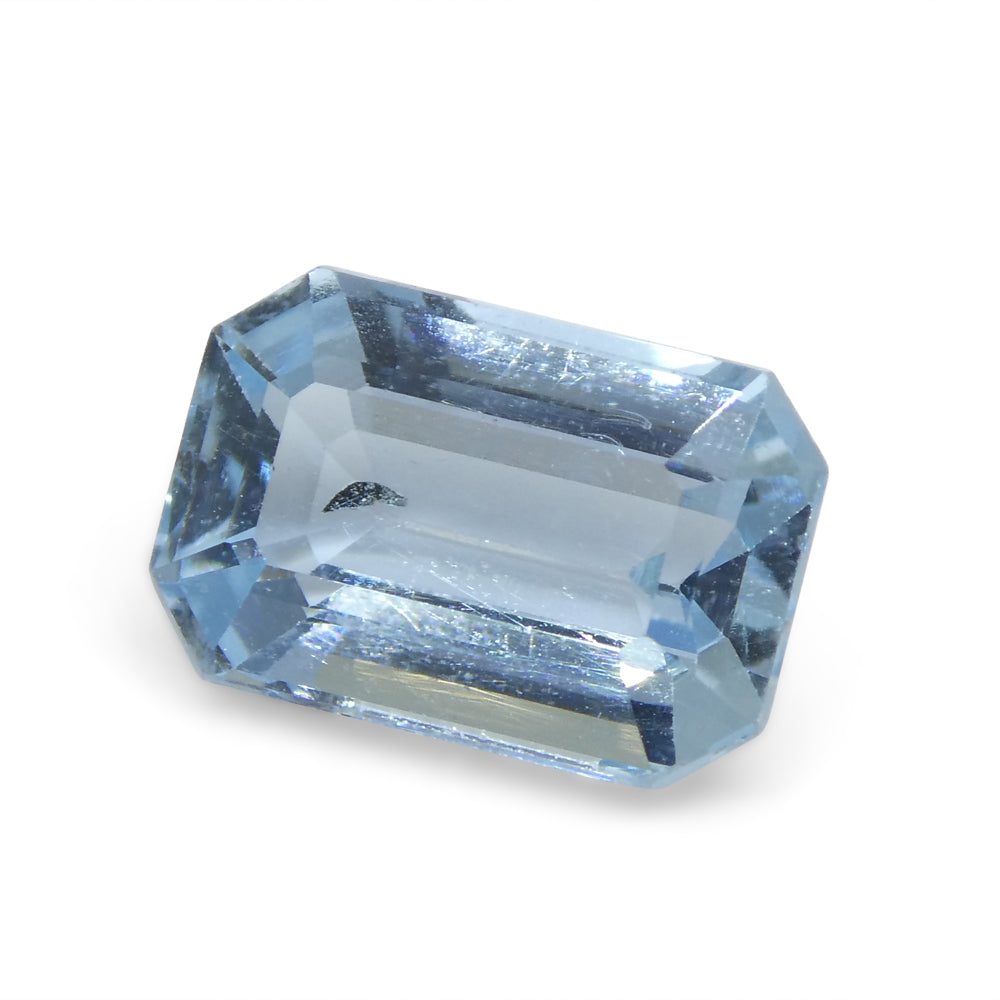 2.82ct Emerald Cut Blue Aquamarine from Brazil - Skyjems Wholesale Gemstones