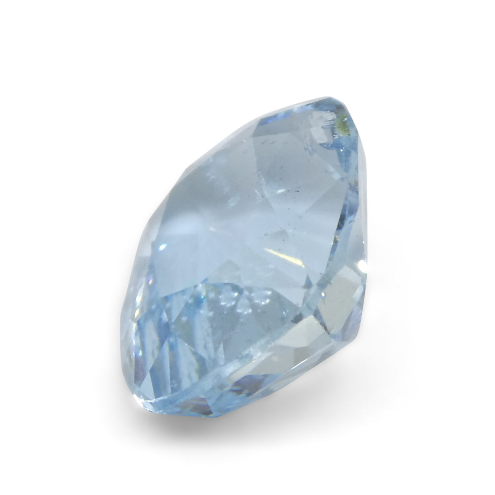 SkyJems 3.6ct Brazilian Blue Aquamarine Cushion Cut Gemstone - Premium Natural Beryl from Brazil