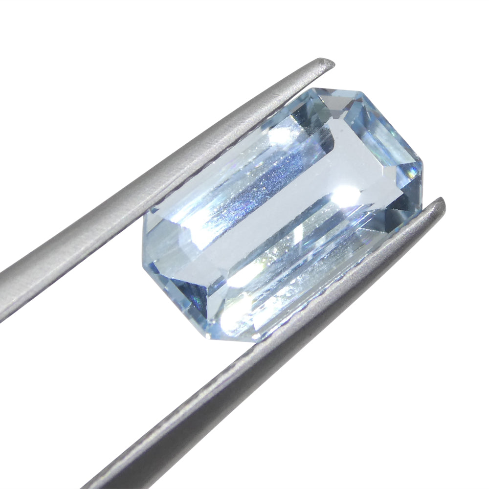 Aquamarine 2.17 cts 10.50 x 6.01 x 4.45 Emerald Cut Blue  $1310