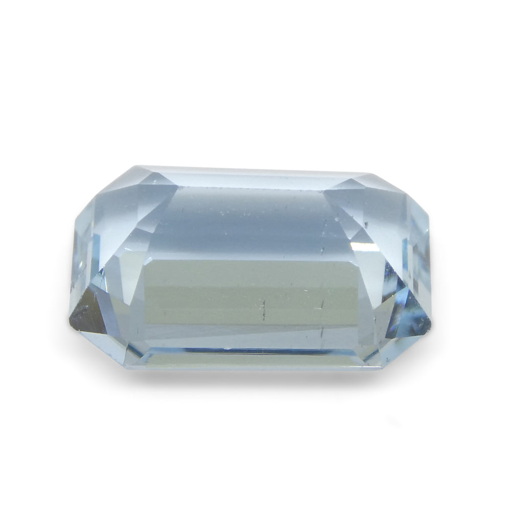 3.13ct Emerald Cut Blue Aquamarine from Brazil - Skyjems Wholesale Gemstones