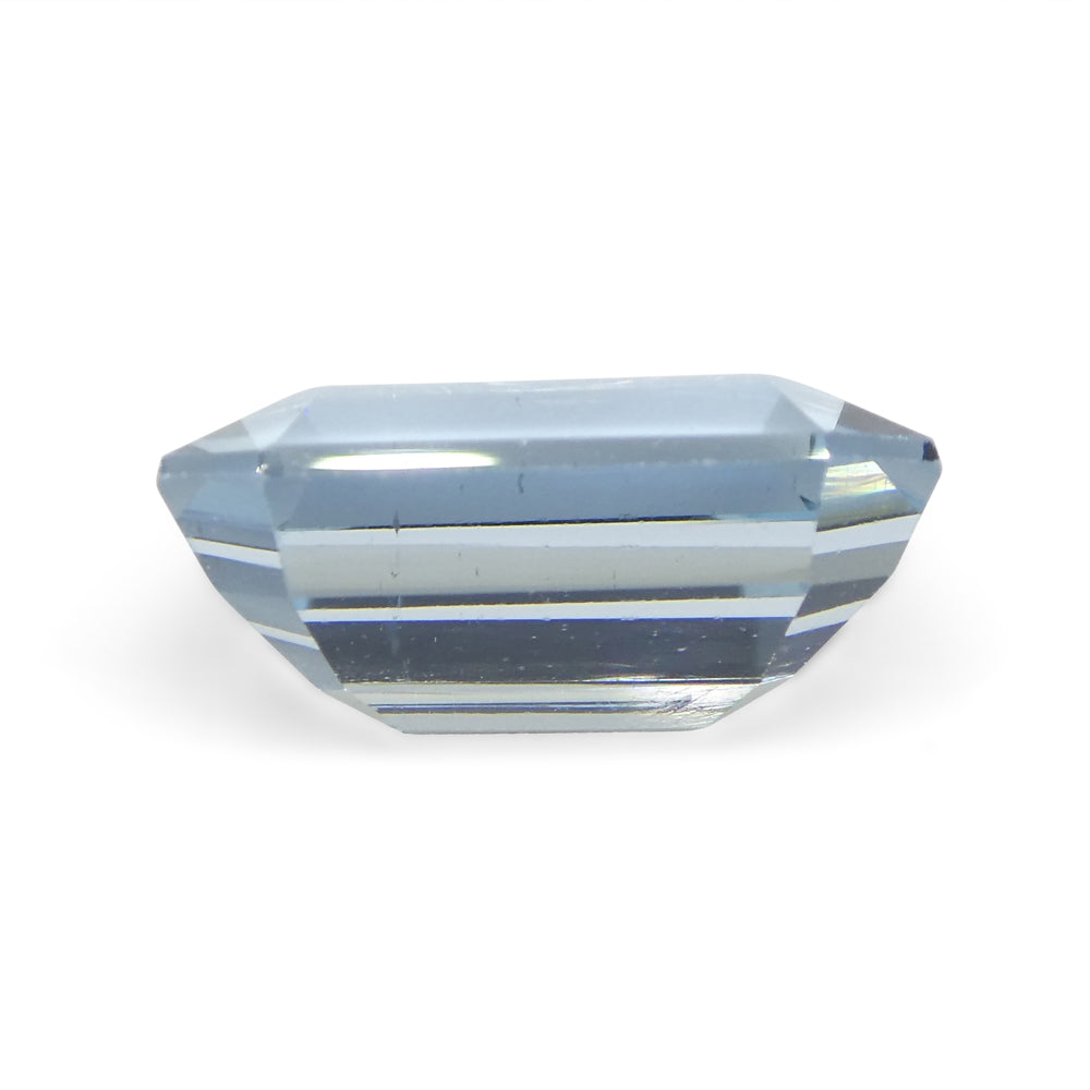 3.13ct Emerald Cut Blue Aquamarine from Brazil - Skyjems Wholesale Gemstones