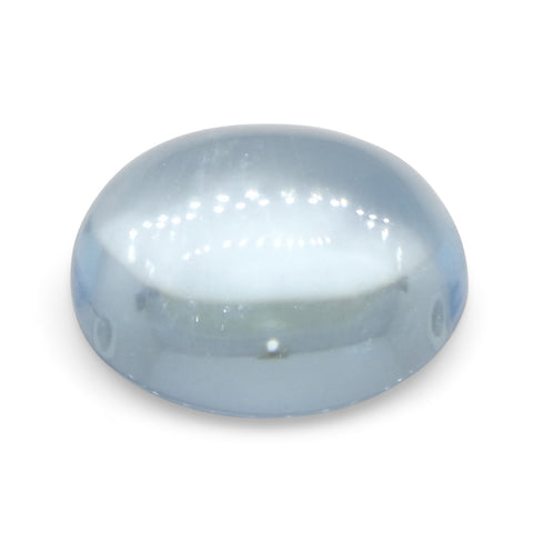 2.97ct Oval Cabochon Blue Aquamarine from Brazil