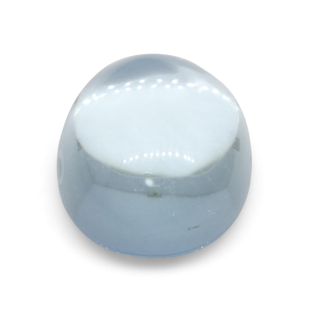 SkyJems 2.97ct Oval Blue Aquamarine Cabochon from Brazil - Rare Natural Gemstone with Soft Azure Hue