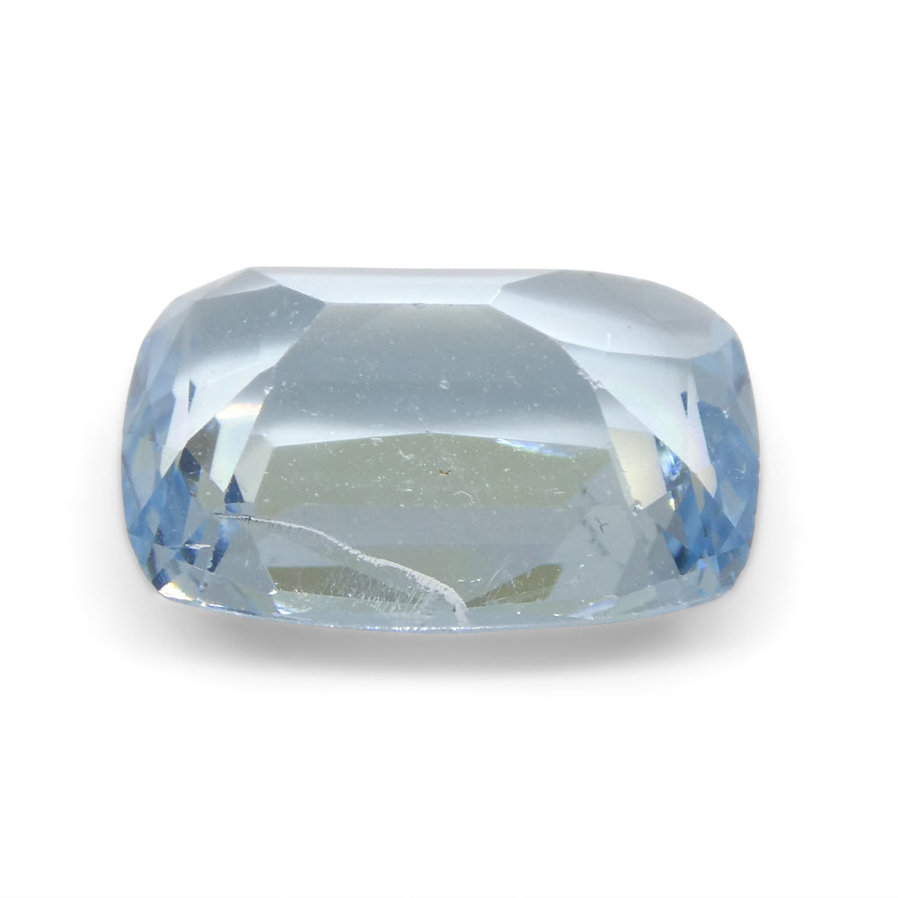 4.88ct Cushion Blue Aquamarine from Brazil - Skyjems Wholesale Gemstones