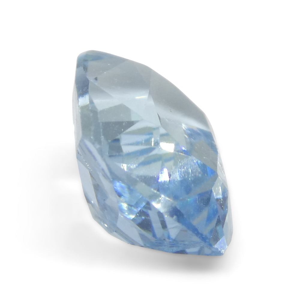 4.88ct Cushion Blue Aquamarine from Brazil - Skyjems Wholesale Gemstones