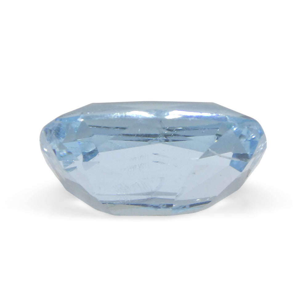 4.88ct Cushion Blue Aquamarine from Brazil - Skyjems Wholesale Gemstones