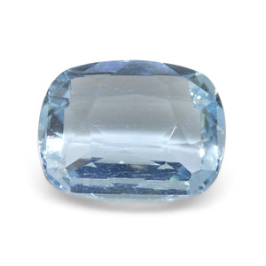 6.24ct Cushion Blue Aquamarine from Brazil - Skyjems Wholesale Gemstones