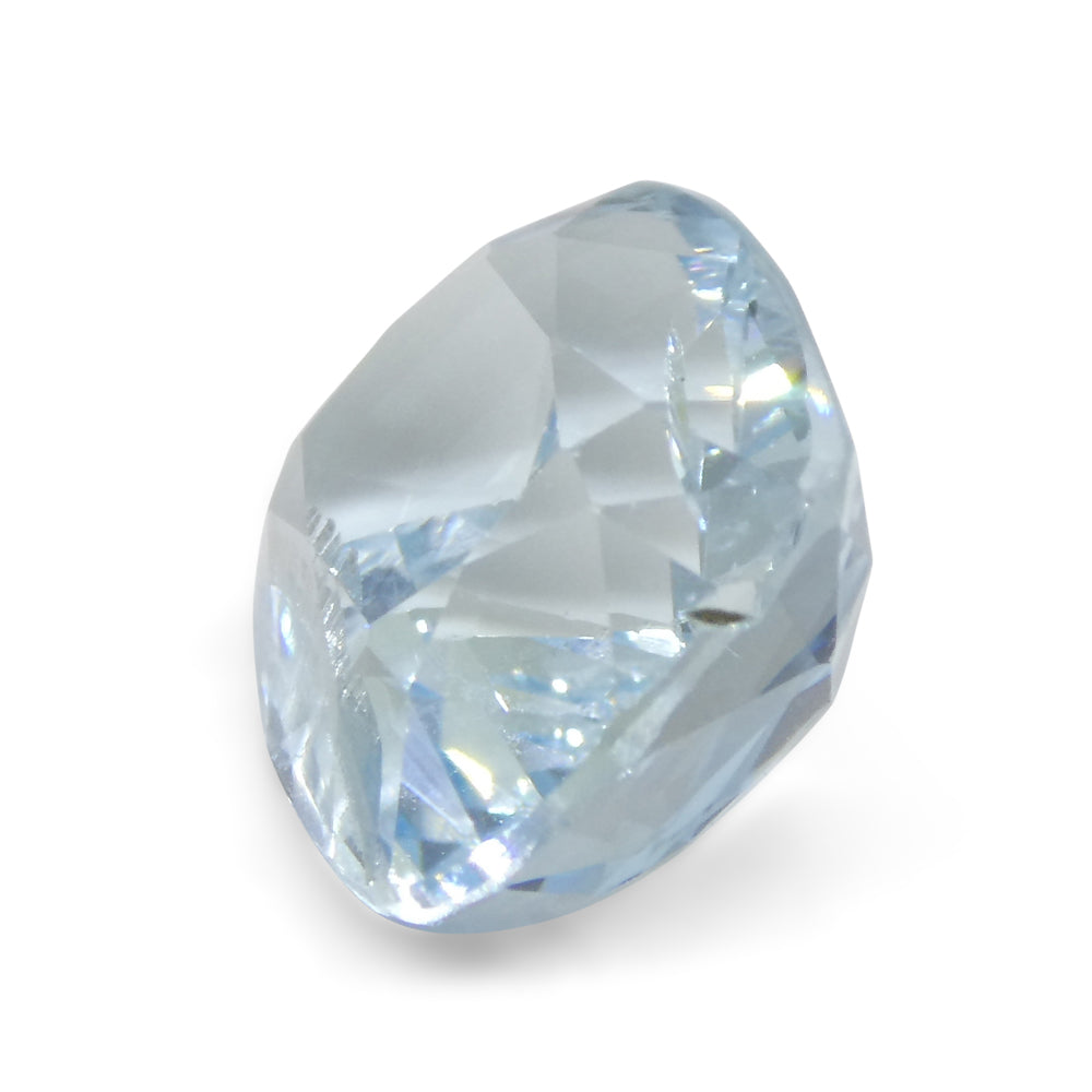 4.37ct Brazilian Blue Aquamarine Cushion Gemstone from SkyJems Rare Gem Collection