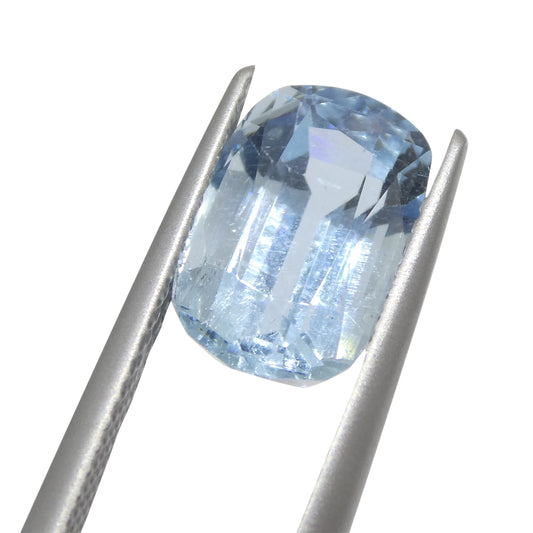 Aquamarine 3.54 cts 11.24 x 7.57 x 6.46 Cushion Blue  $1070