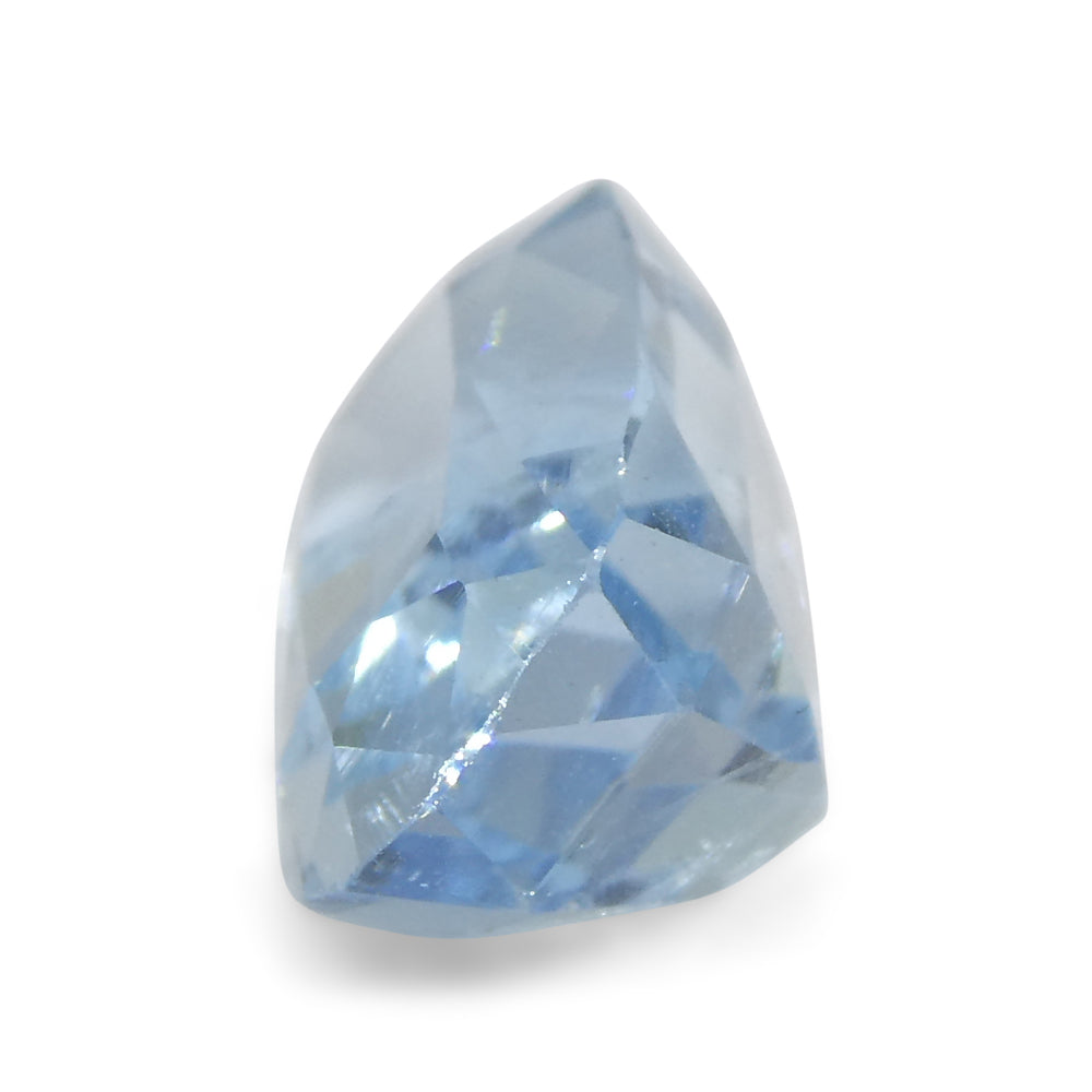 SkyJems 3.54ct Brazilian Blue Aquamarine Cushion Cut Gemstone, Unheated Natural Blue Beryl
