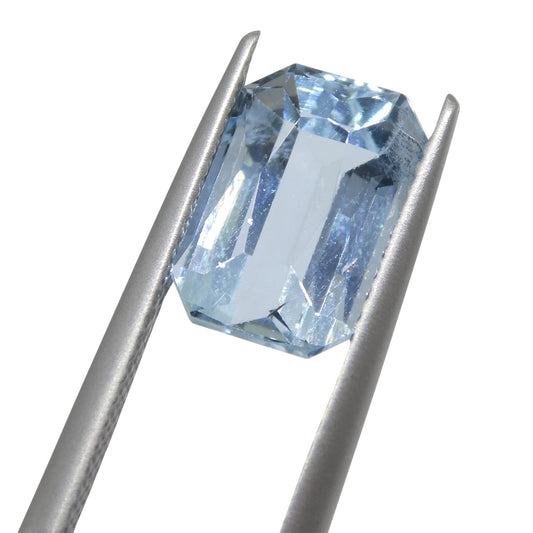 Aquamarine 3.44 cts 10.63 x 7.37 x 5.81 Emerald Blue  $1040