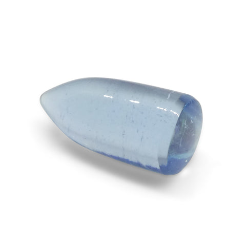 2.51ct Bullet Cabochon Blue Aquamarine from Brazil