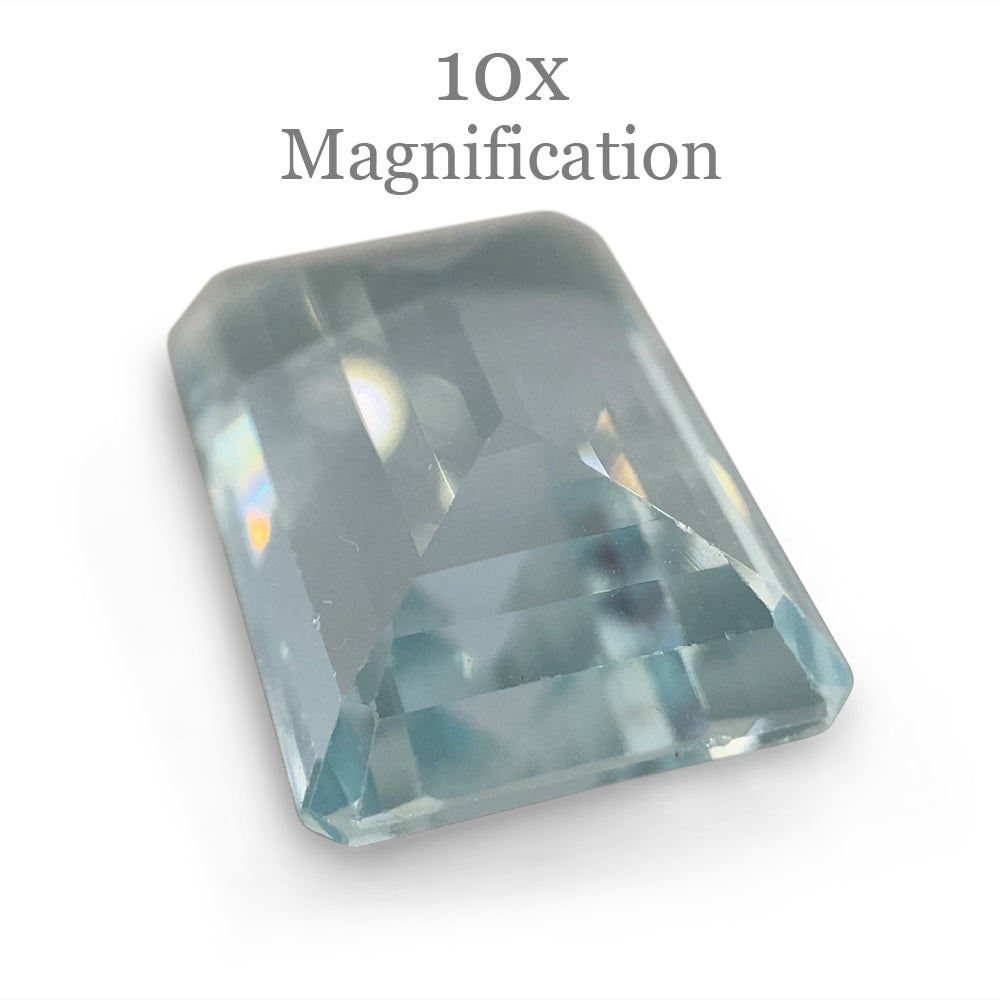 Aquamarine 8.64 cts 15.85 x 10.76 x 6.32 mm Emerald Cut Blue  $1390