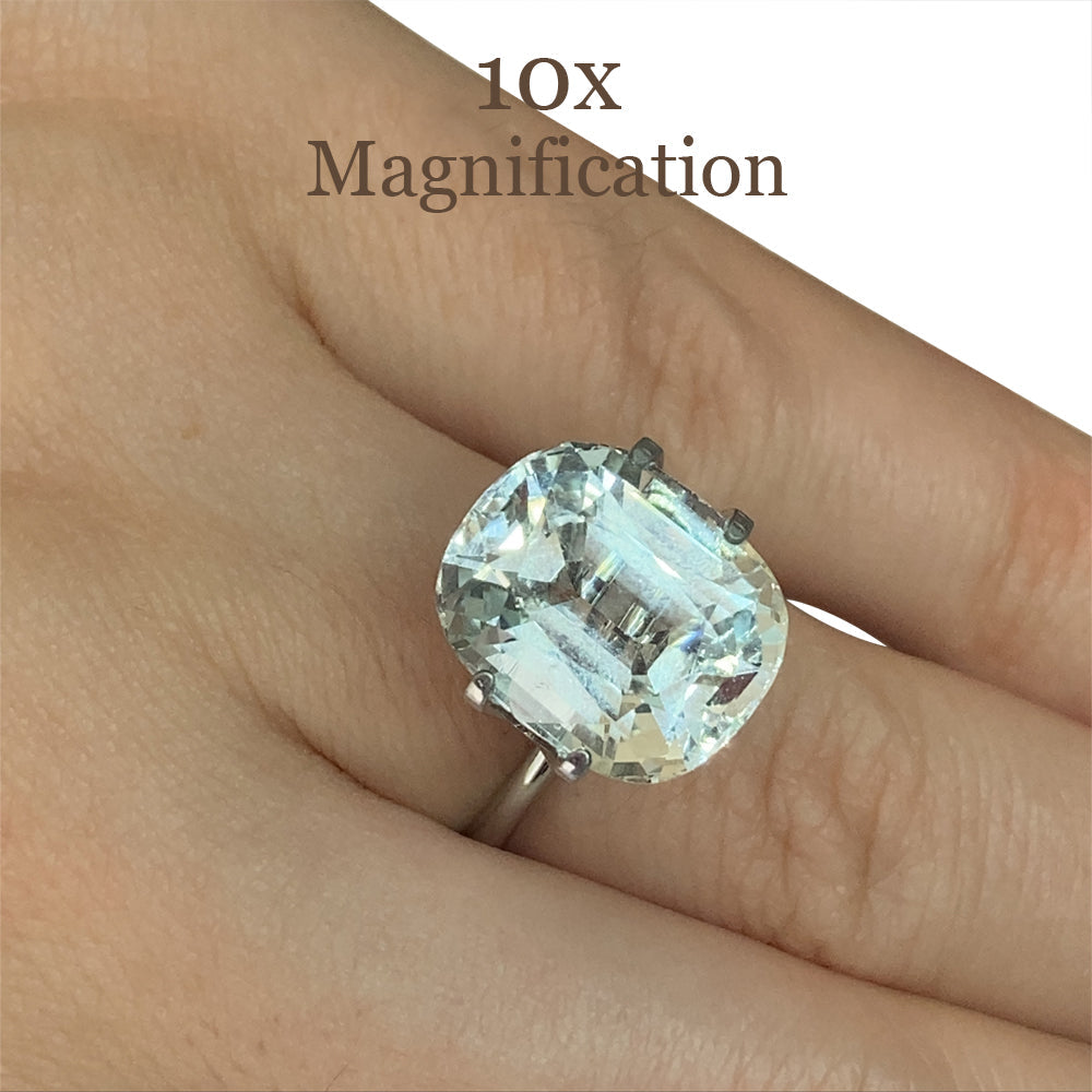 9.54ct Cushion Aquamarine - Skyjems Wholesale Gemstones