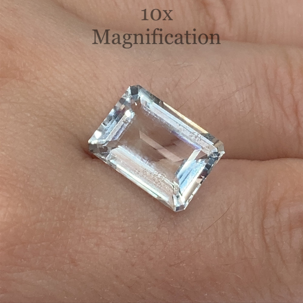 Brilliant 6.95ct Brazilian Blue Aquamarine Emerald Cut Gemstone from SkyJems Rare Gem Collection