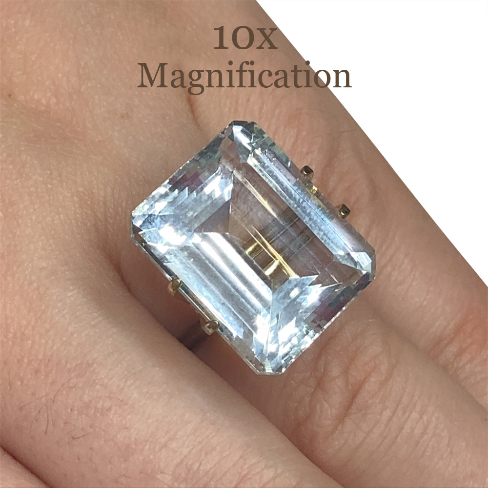 24ct Emerald Cut Aquamarine - Skyjems Wholesale Gemstones