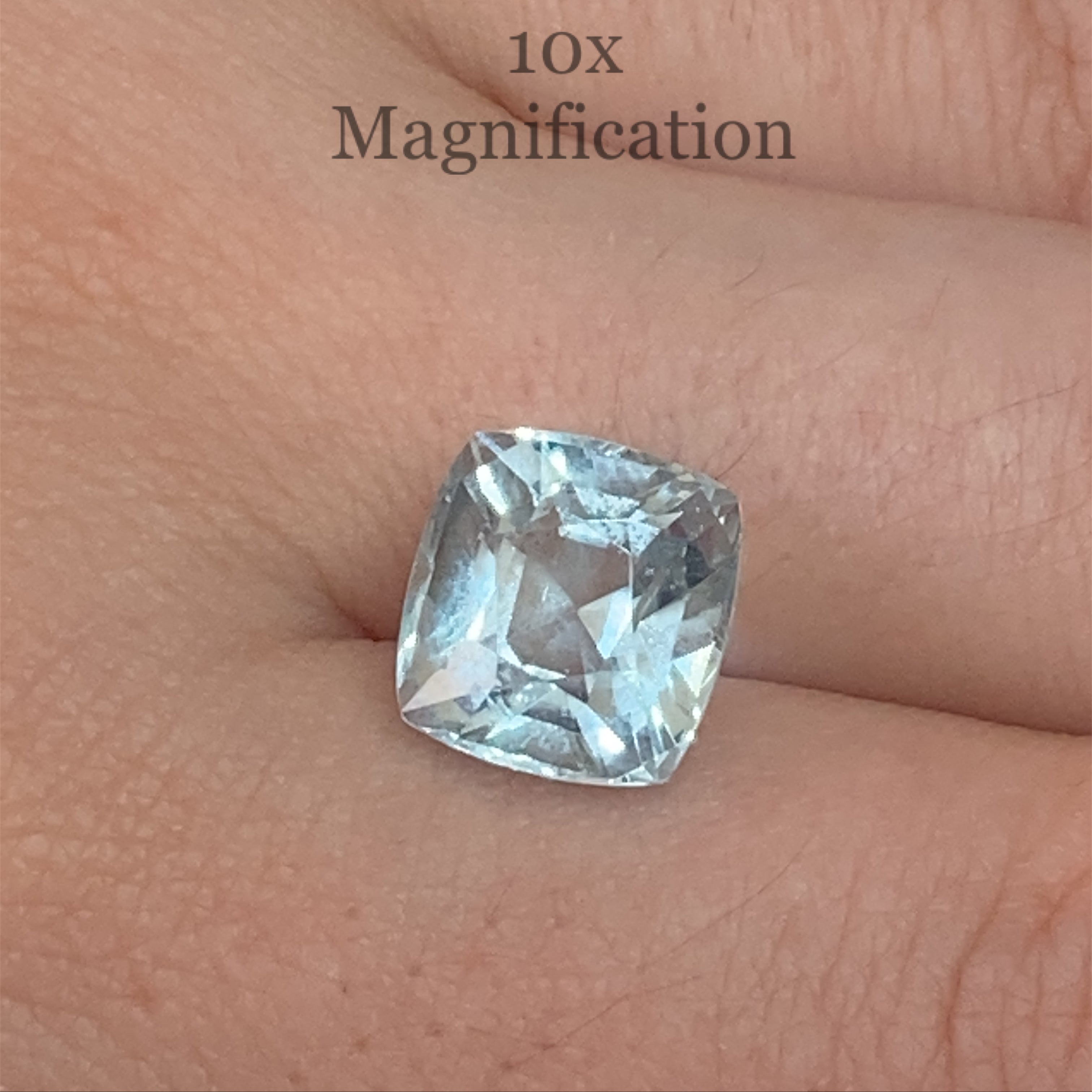 5.43ct Brazilian Cushion-Cut Blue Aquamarine Gemstone from SkyJems Rare Gem Collection